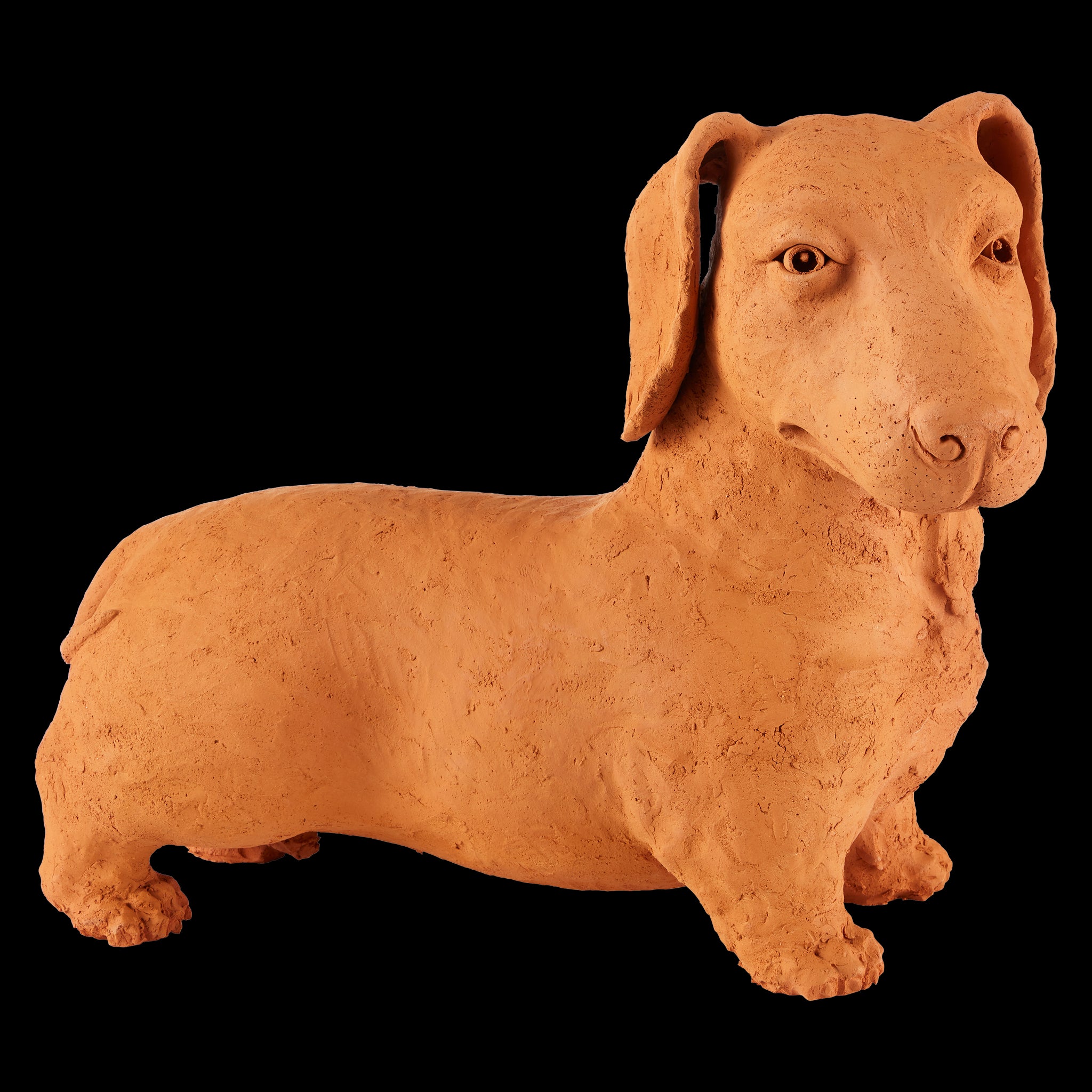 Currey & Company 15.75" Terracotta Rocky The Teckel