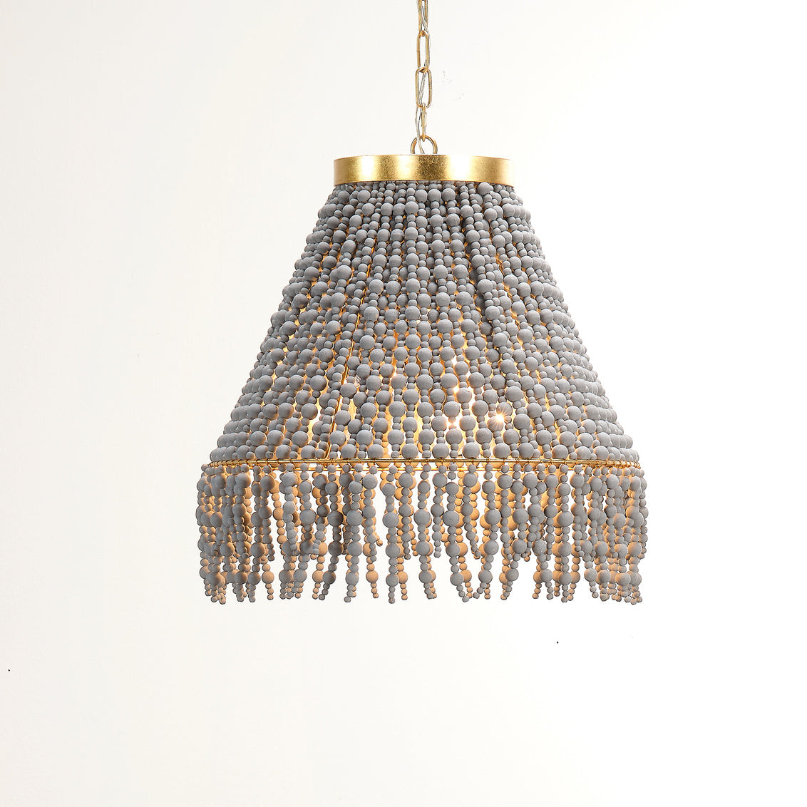 Jamie Young Angelou Beaded Cone Chandelier