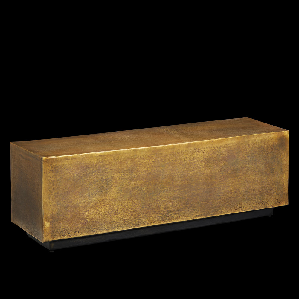 Currey & Company 48" Jahnu Cast Aluminum Bench