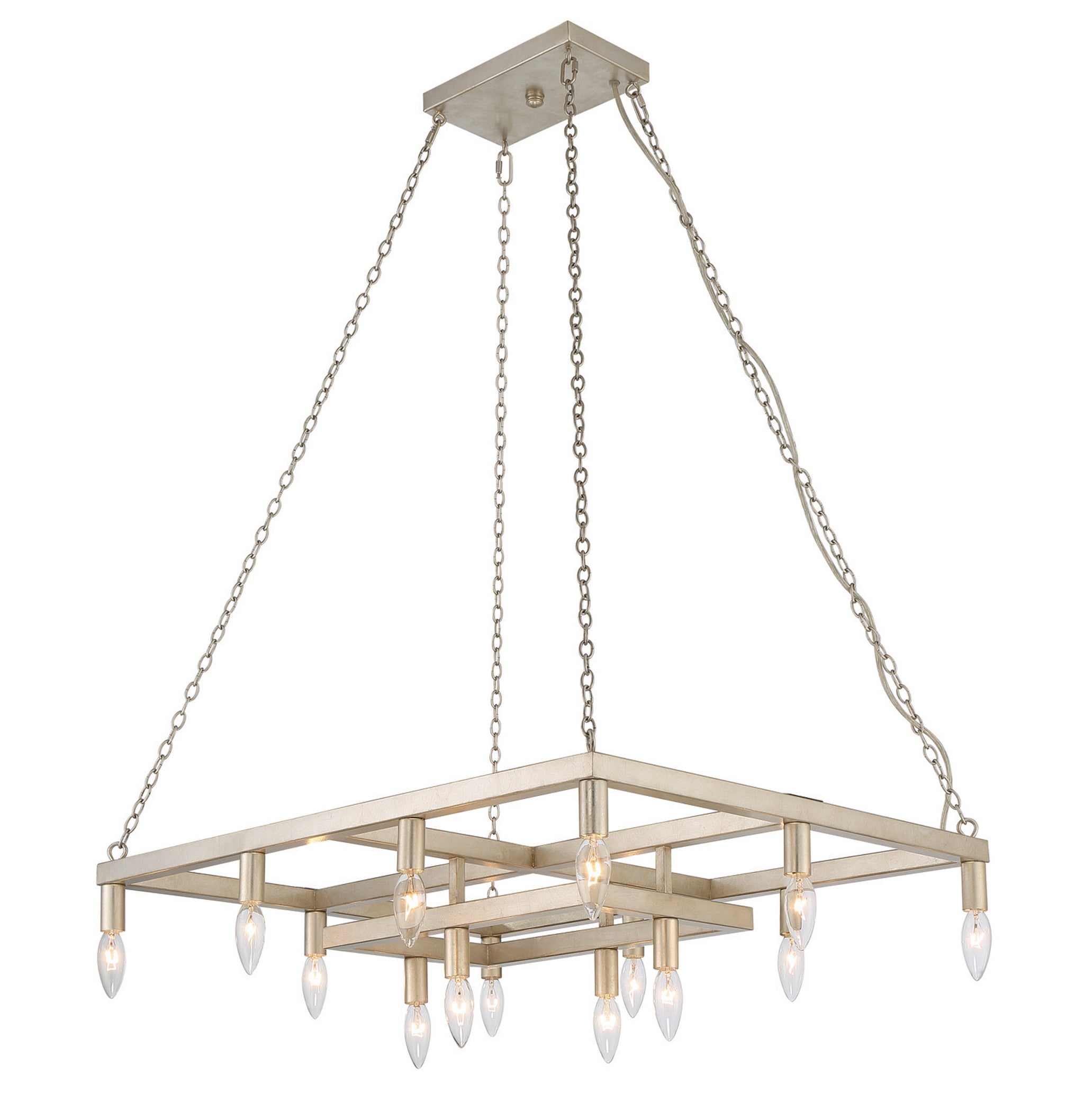 Lumanity Cora 14 Light Modern Linear Chandelier