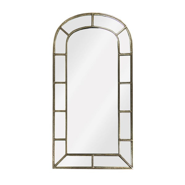 Zentique Paule Mirror Distressed Silver