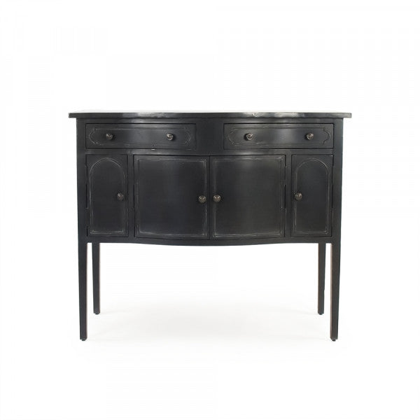 Zentique Corbyn Metal Console Antique Black
