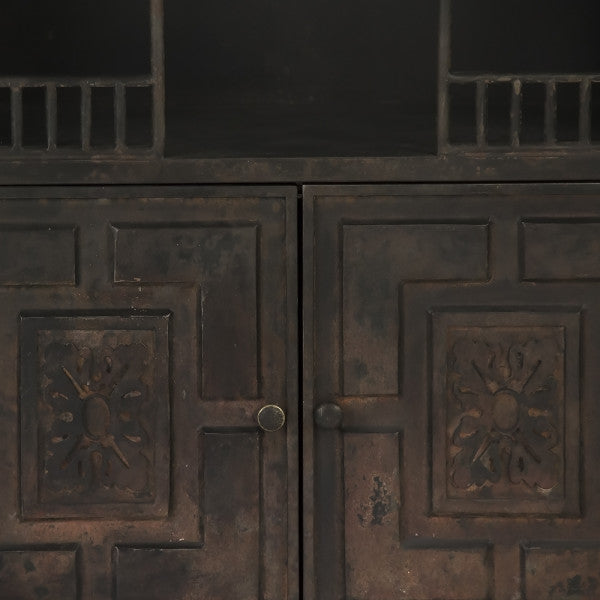 Zentique Esme Metal Buffet Rustic Grey