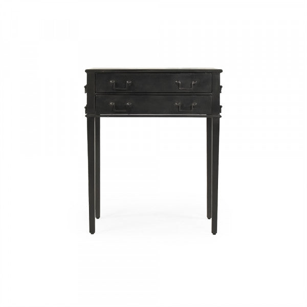 Zentique Delane Metal Table Antique Black
