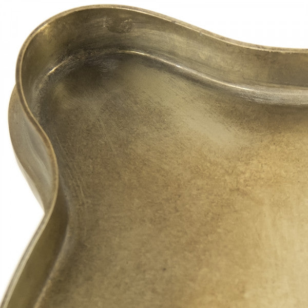 Zentique Garlen Metal Table Antique Gold