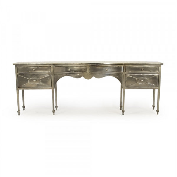 Zentique Gerard Iron Console Antique Light Gold