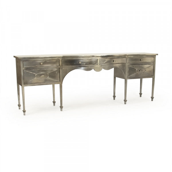 Zentique Gerard Iron Console Antique Light Gold