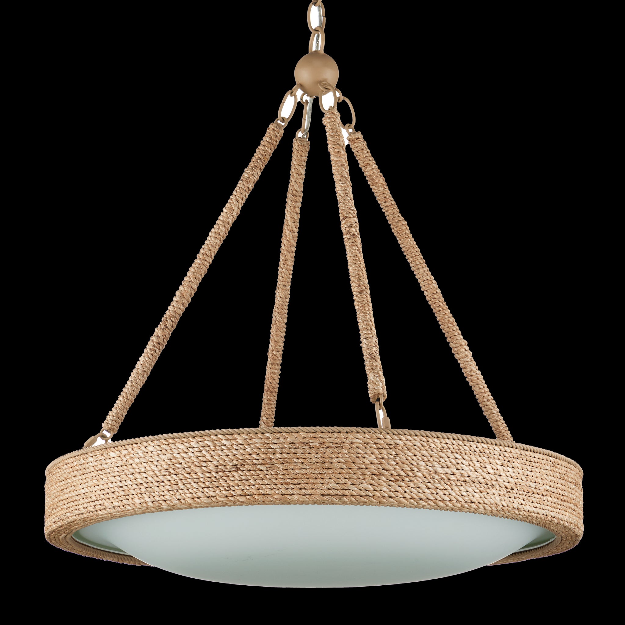 Currey & Company Hopscotch 24" Rope 1 Light Led Chandelier