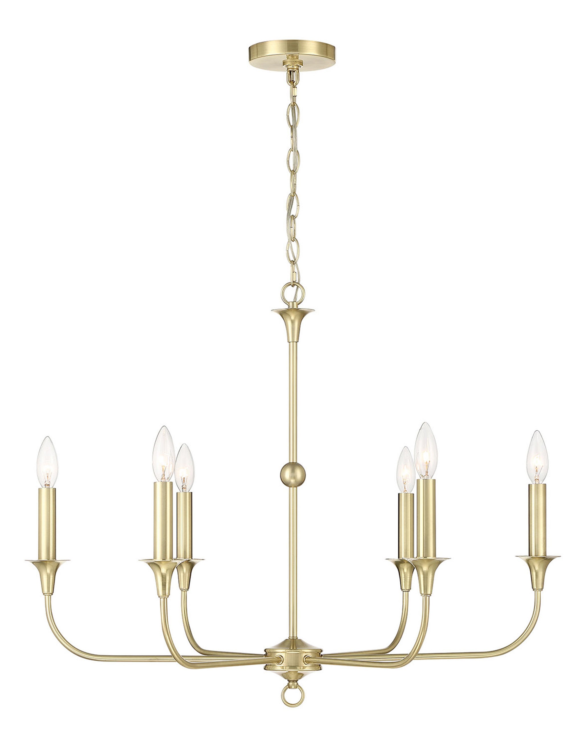 Lumanity Charlotte 6 Arm Candle Style Chandelier
