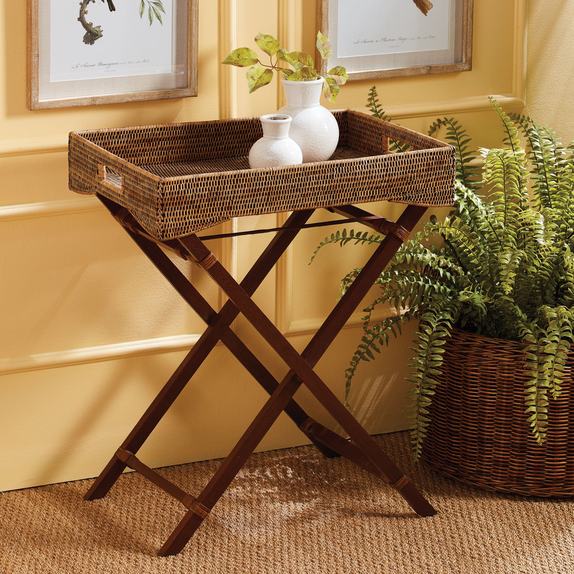Napa Home And Garden Burma Rattan Butler Tray Table