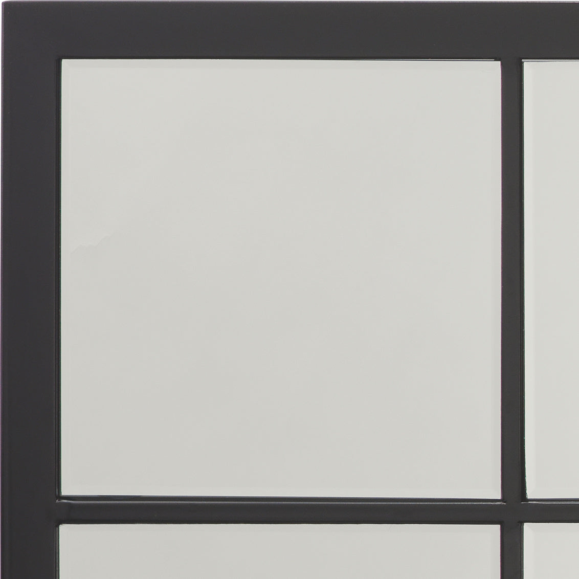 Tribecca Mirror In Black Metal & Beveled Glass Lifestyle by JY