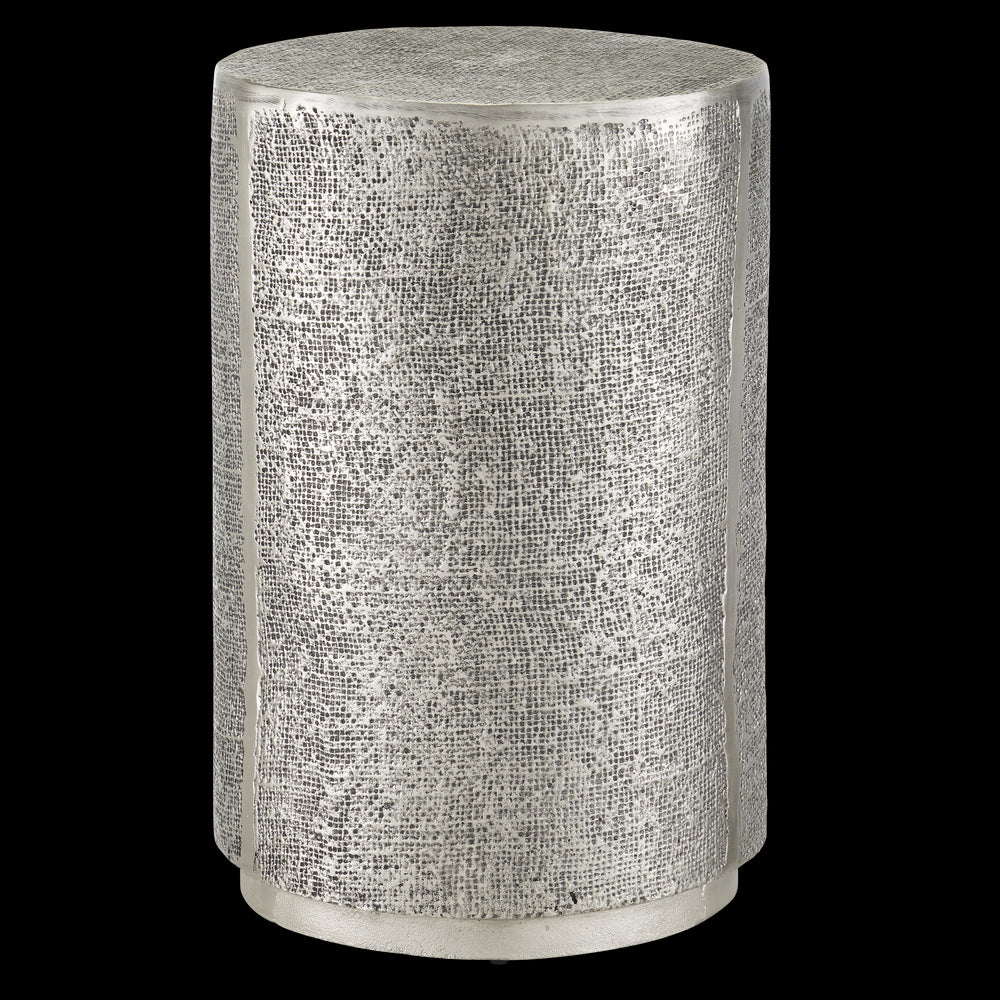 Currey & Company 19" Kabeen Silver Accent Table