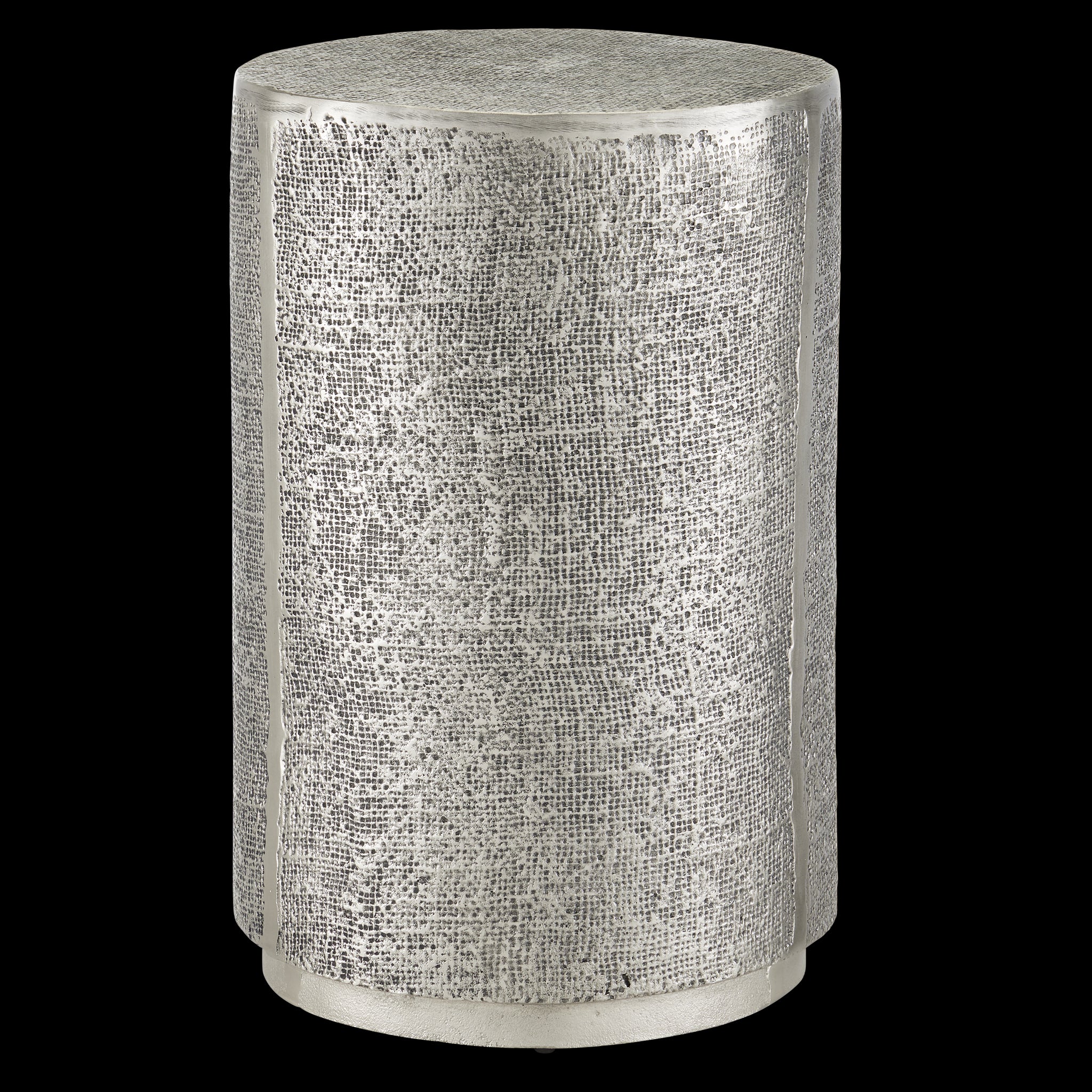 Currey & Company 19" Kabeen Silver Accent Table