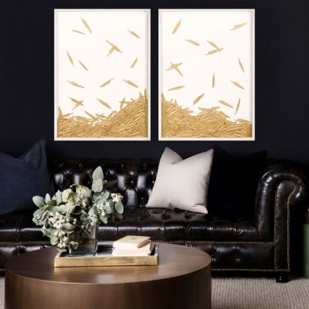 Natural Curiosities Art, Fallen Feathers 2 in White