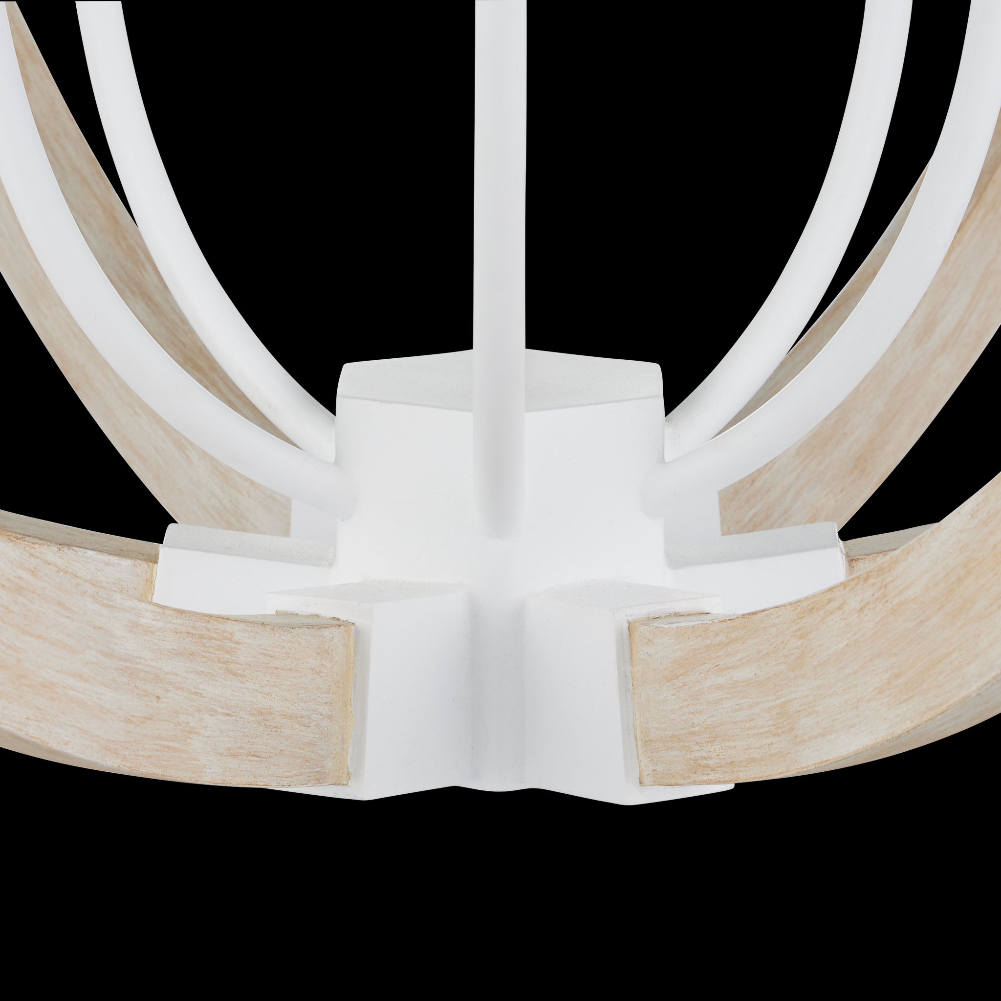 Currey & Company Bastian 31" Sandstone 6 Light Orb Chandelier