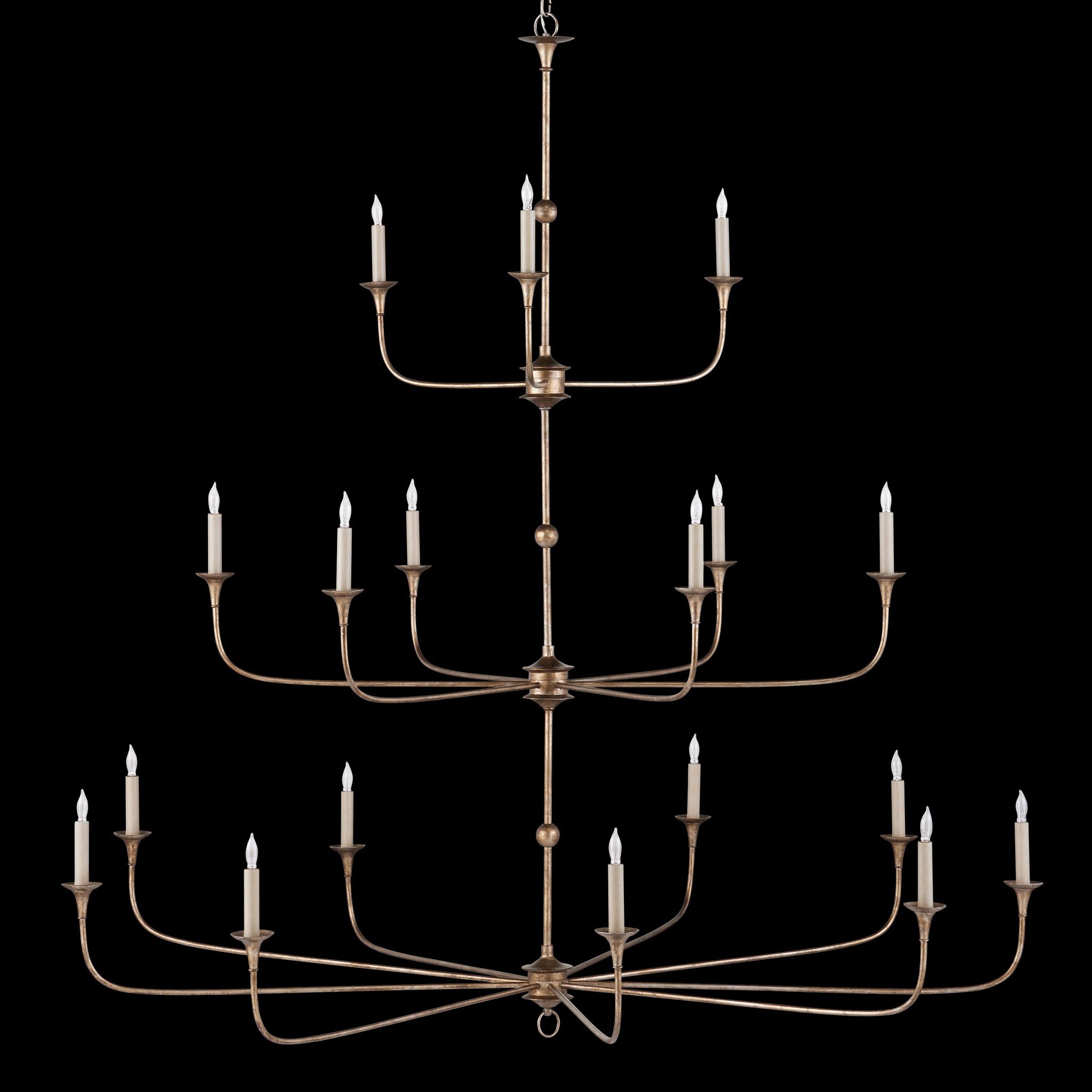 Currey & Company Nottaway 60" Bronze 18 Light Chandelier