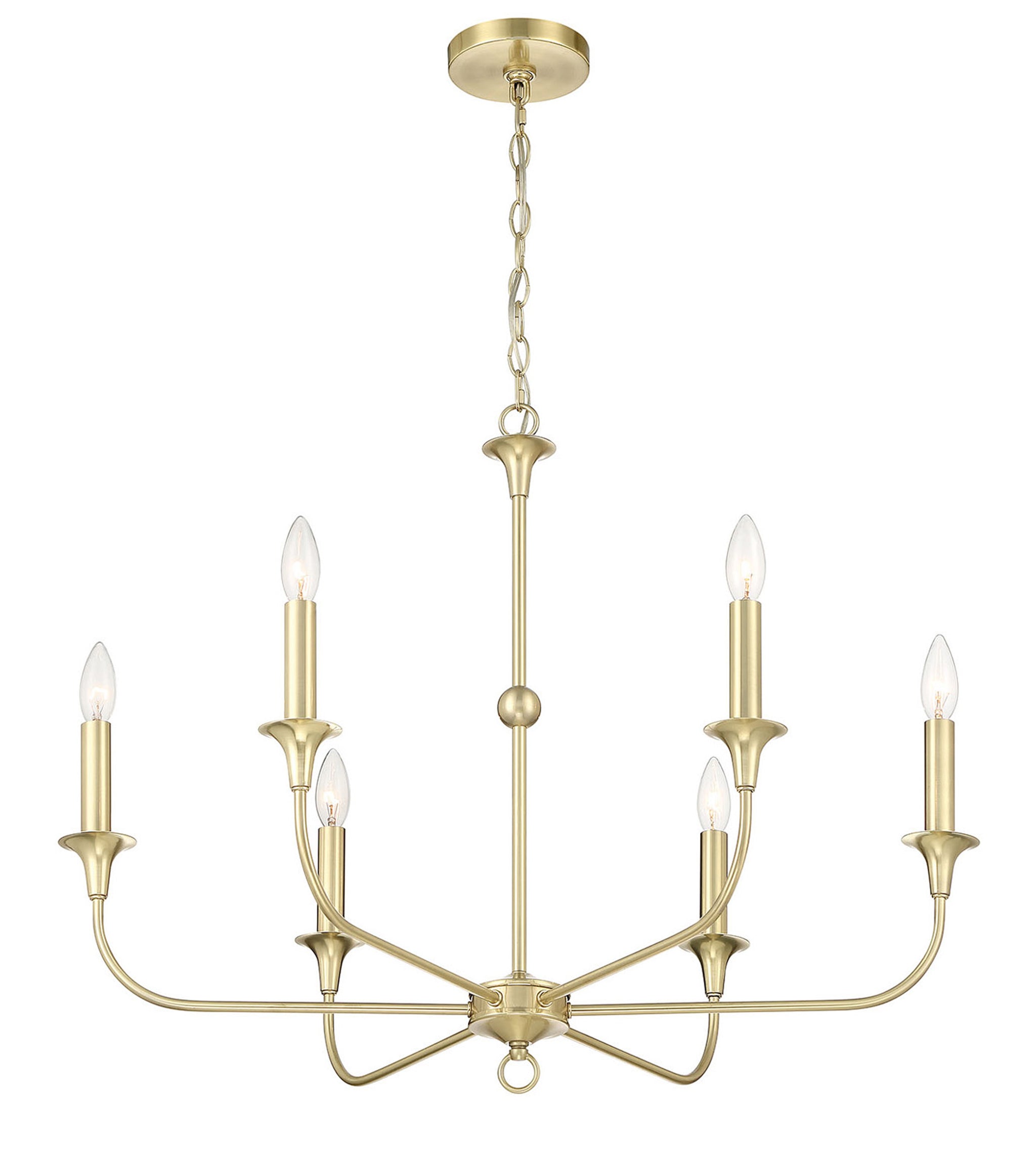 Lumanity Charlotte 6 Arm Candle Style Chandelier