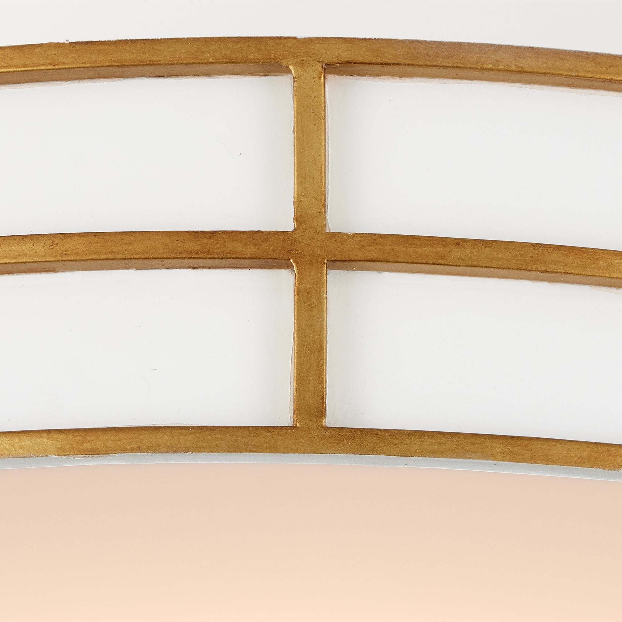 Currey & Company Fielding 24" White 1 Light Led Flush Mount