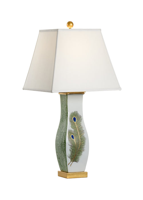 Chelsea House Peacock Feather Lamp