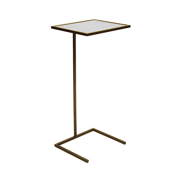 Worlds Away Bronze Petite Drinks Table