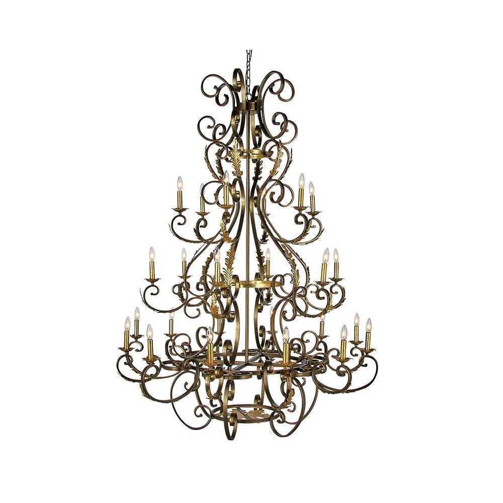 French Three Tiered Chandelier by Ellahome