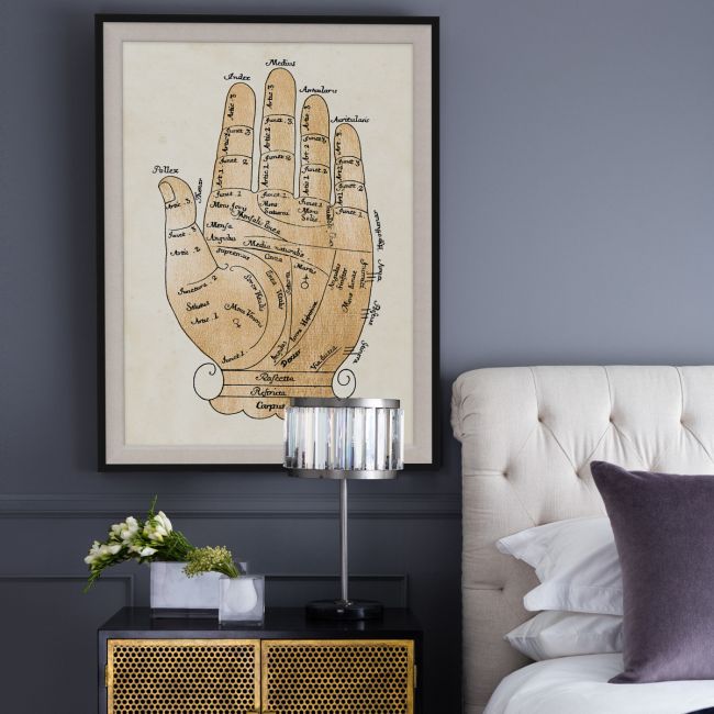 Natural Curiosities Gallicus Hands Gold Leaf Art