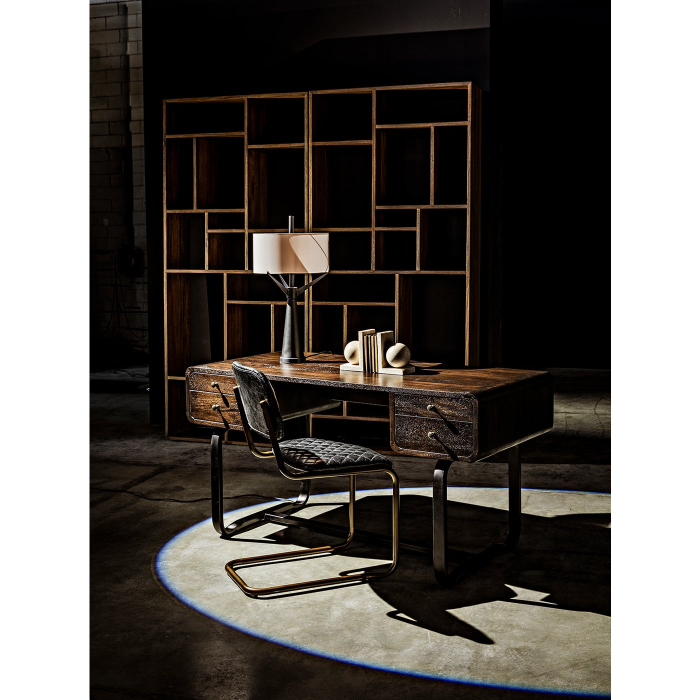 Noir Malic Shelf, Dark Walnut