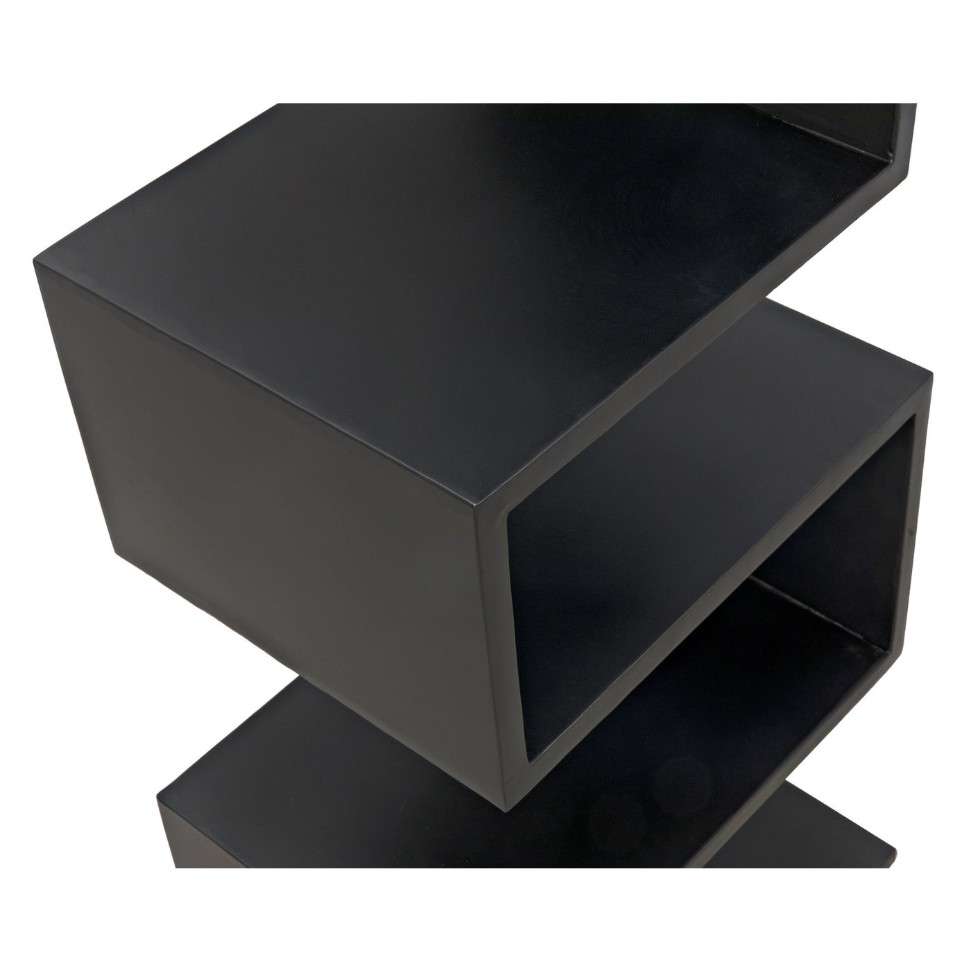 Noir Laszlo Bookcase, Black Steel