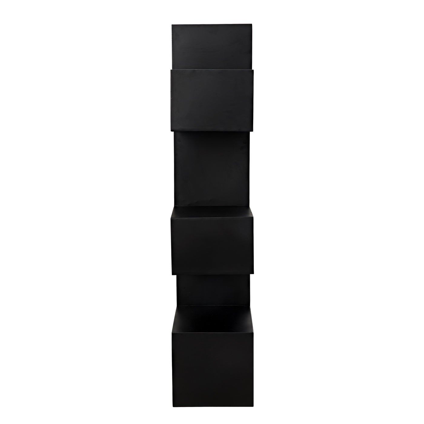 Noir Laszlo Bookcase, Black Steel
