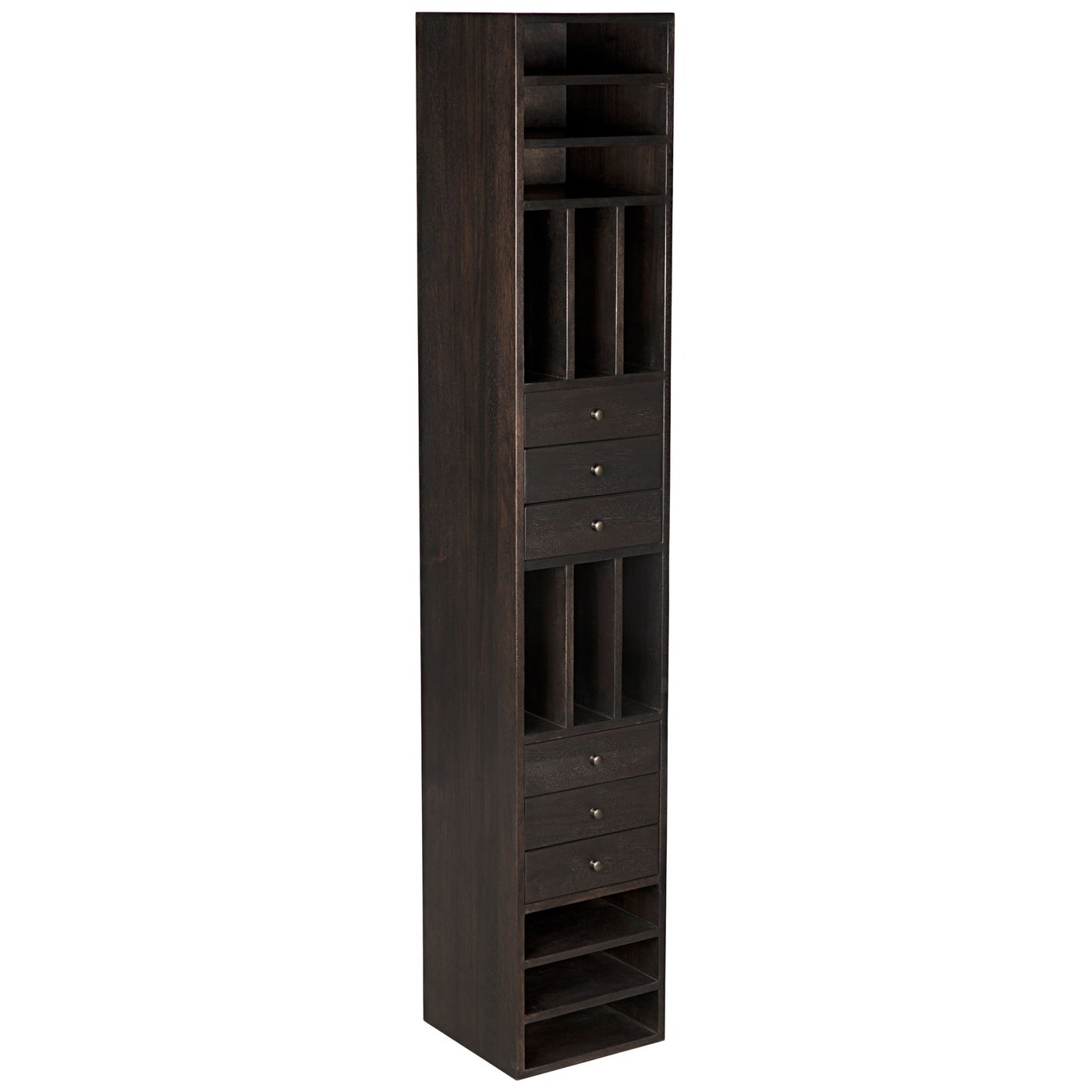 Noir Tubula Bookcase, Ebony Walnut