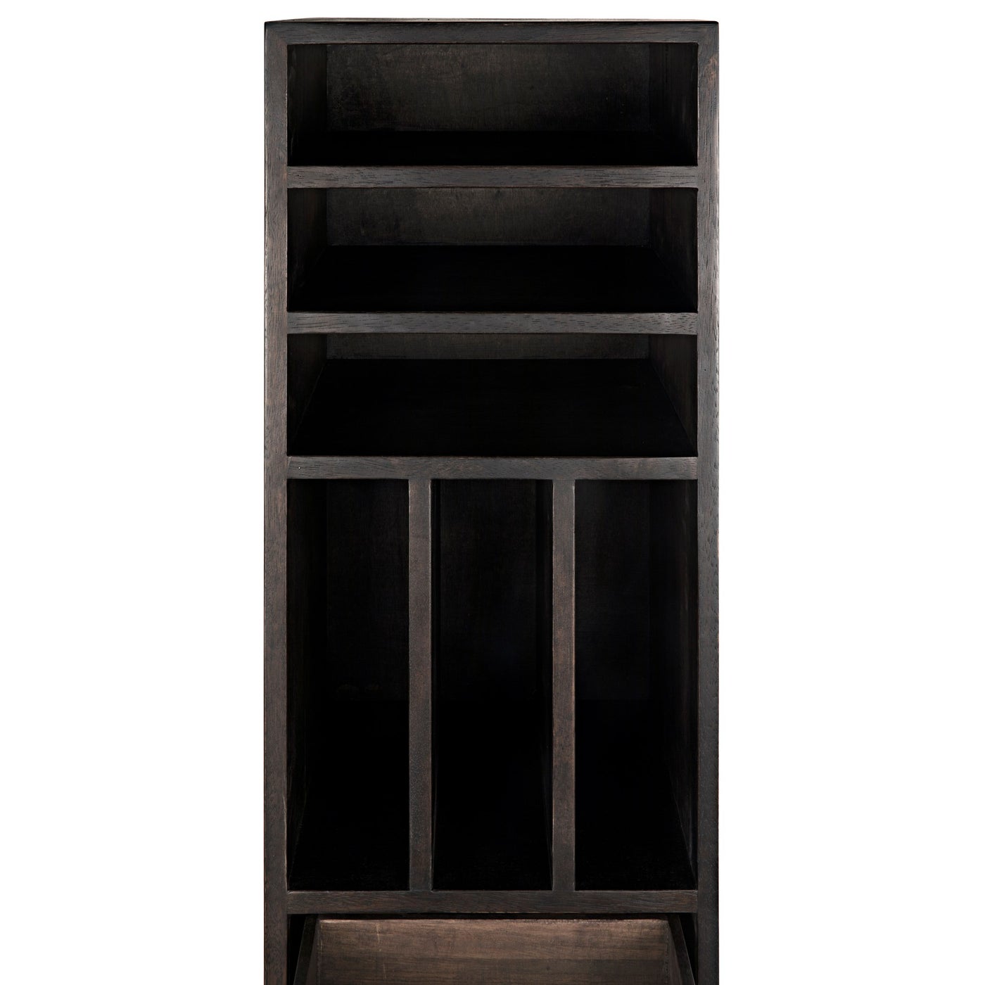 Noir Tubula Bookcase, Ebony Walnut