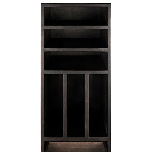 Noir Tubula Bookcase, Ebony Walnut