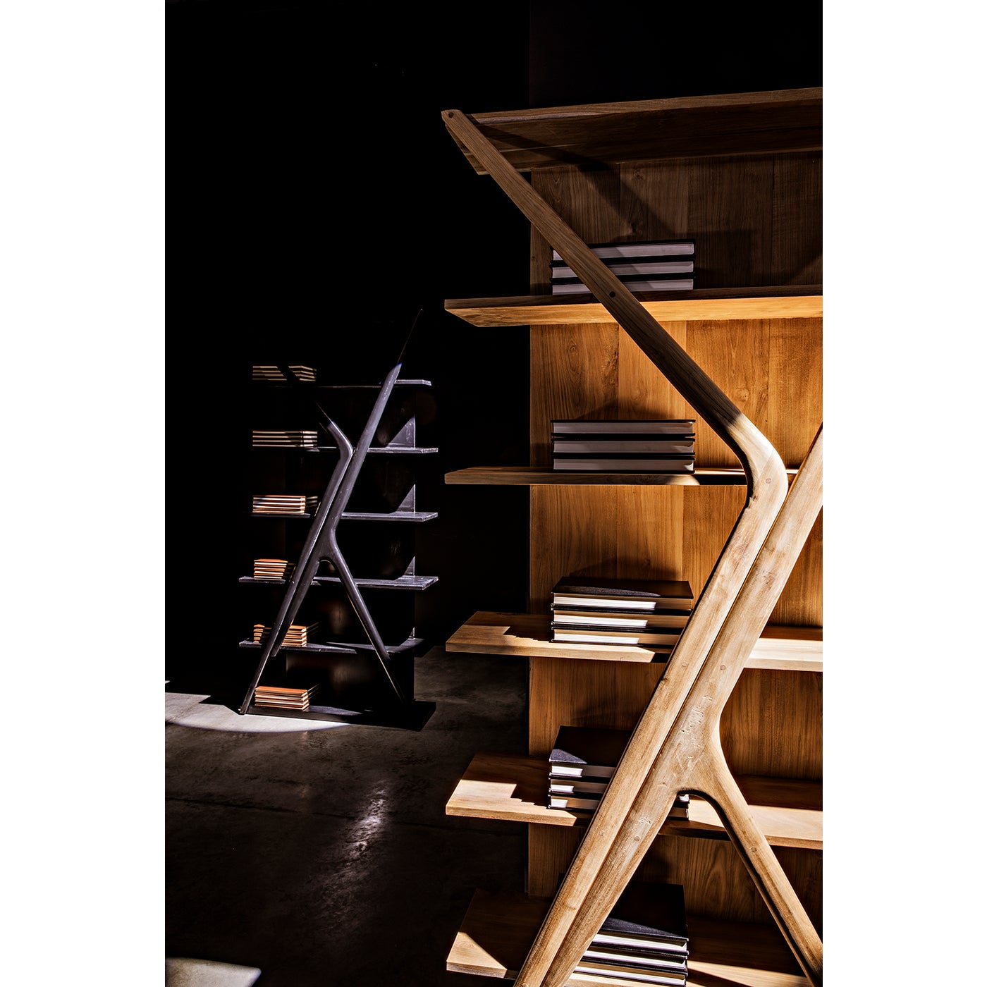 Noir Vetra Bookcase, Teak