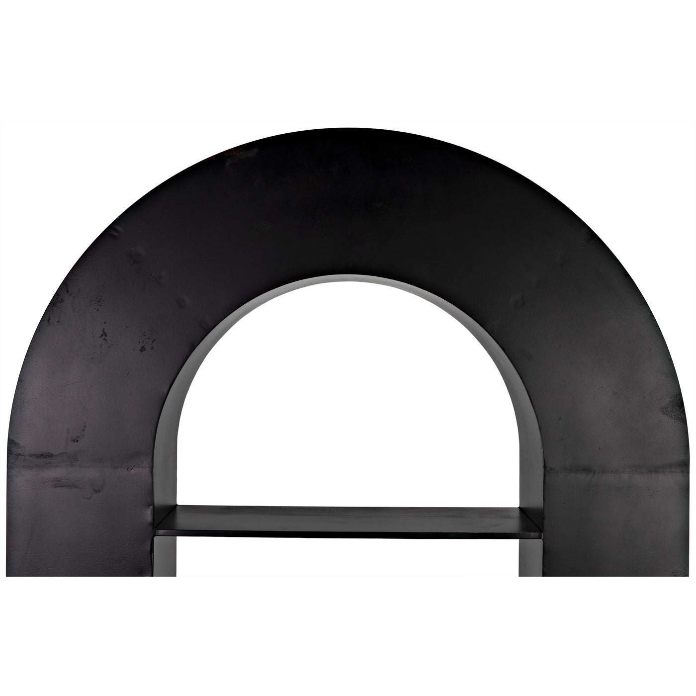 Noir Triumph Bookcase, Black Steel