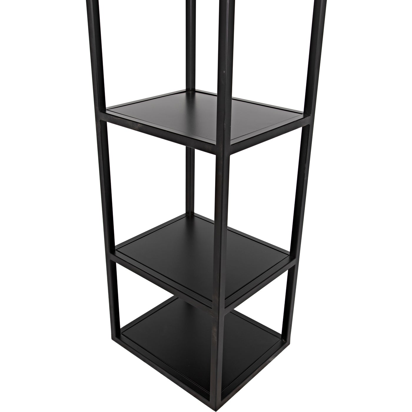 Noir Downtown B Bookcase, Black Metal