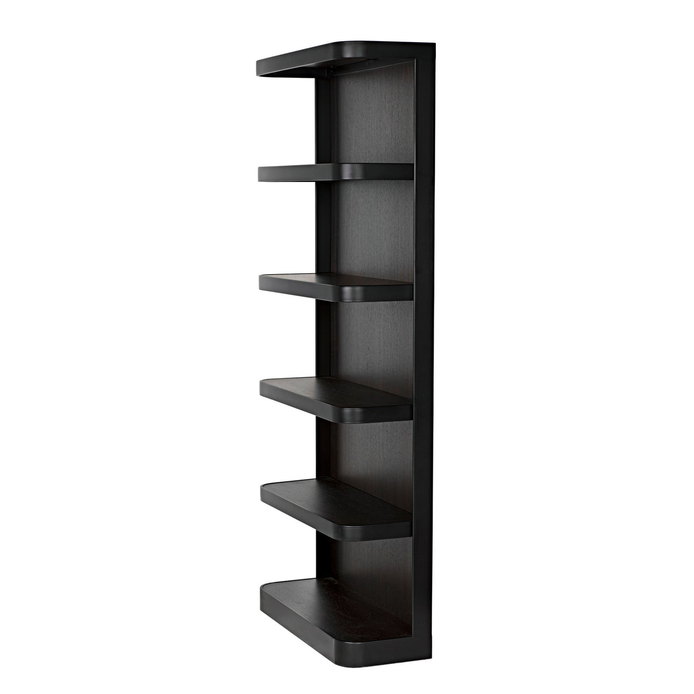 Noir Dido Bookcase, Black Metal