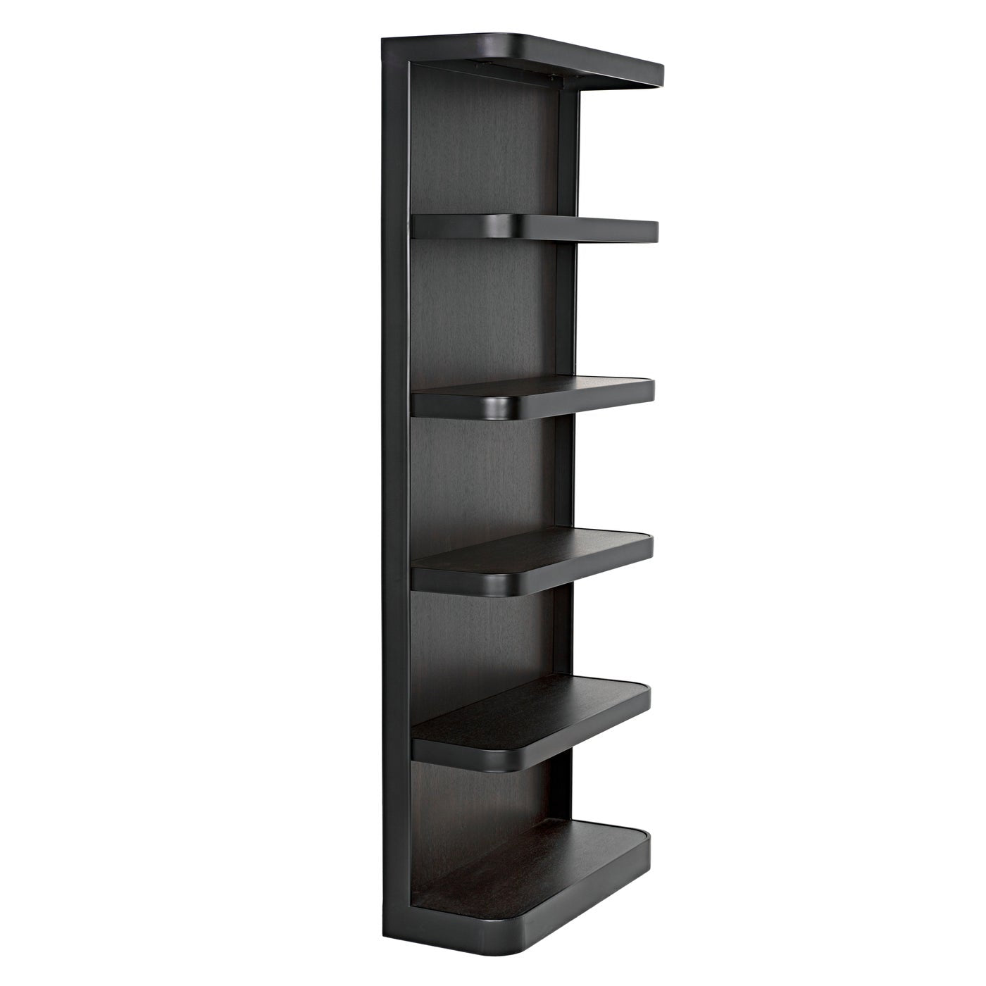 Noir Dido Bookcase, Black Metal