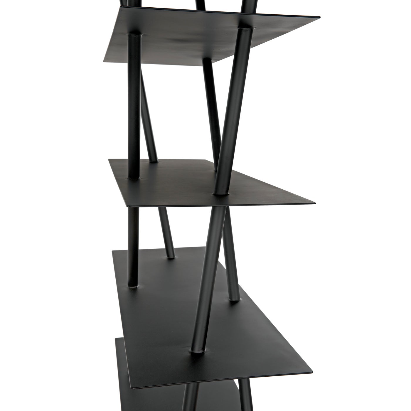 Noir Siddhartha Bookcase, Black Metal