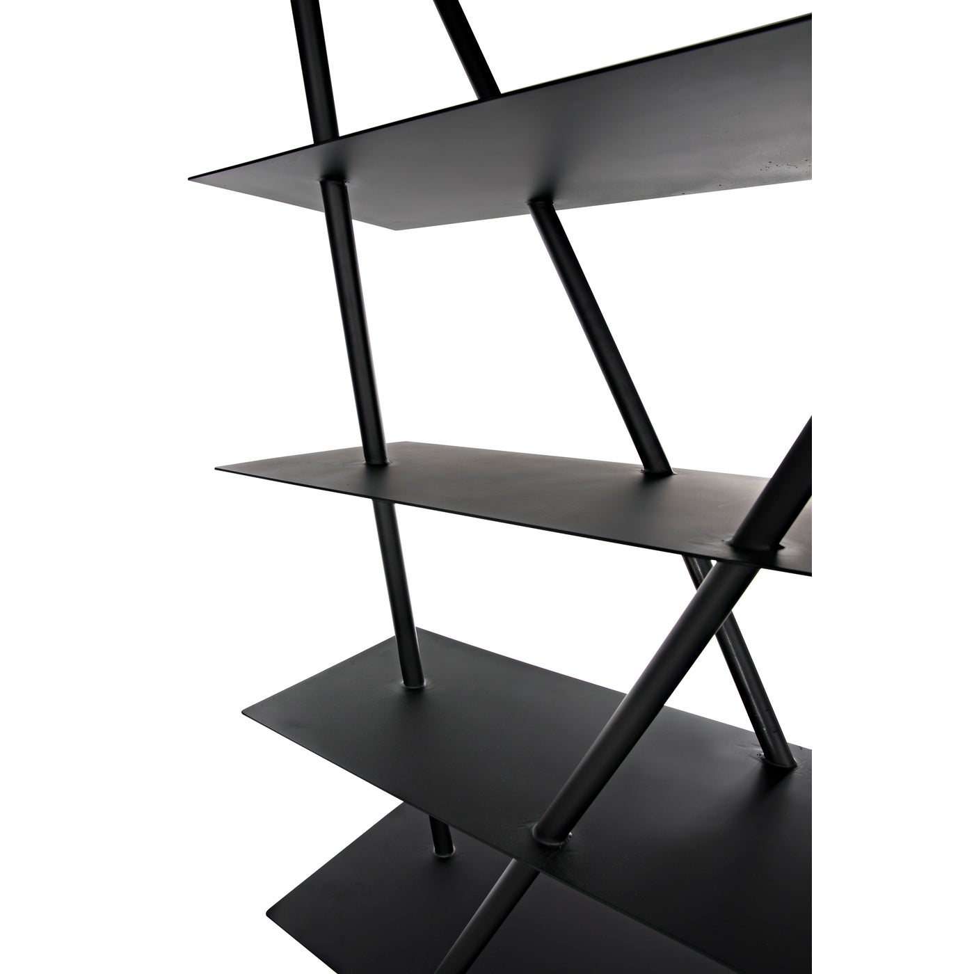 Noir Siddhartha Bookcase, Black Metal
