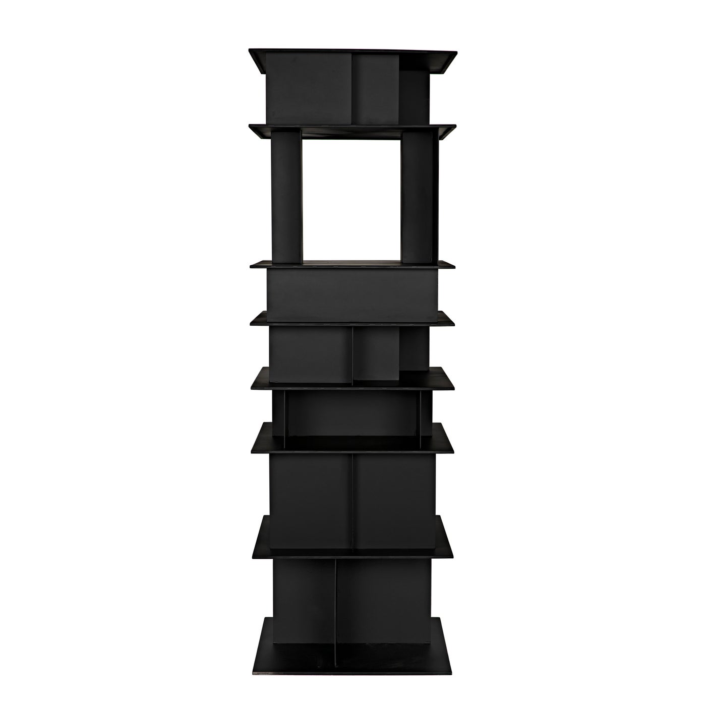 Noir Pisa Shelf, Black Steel