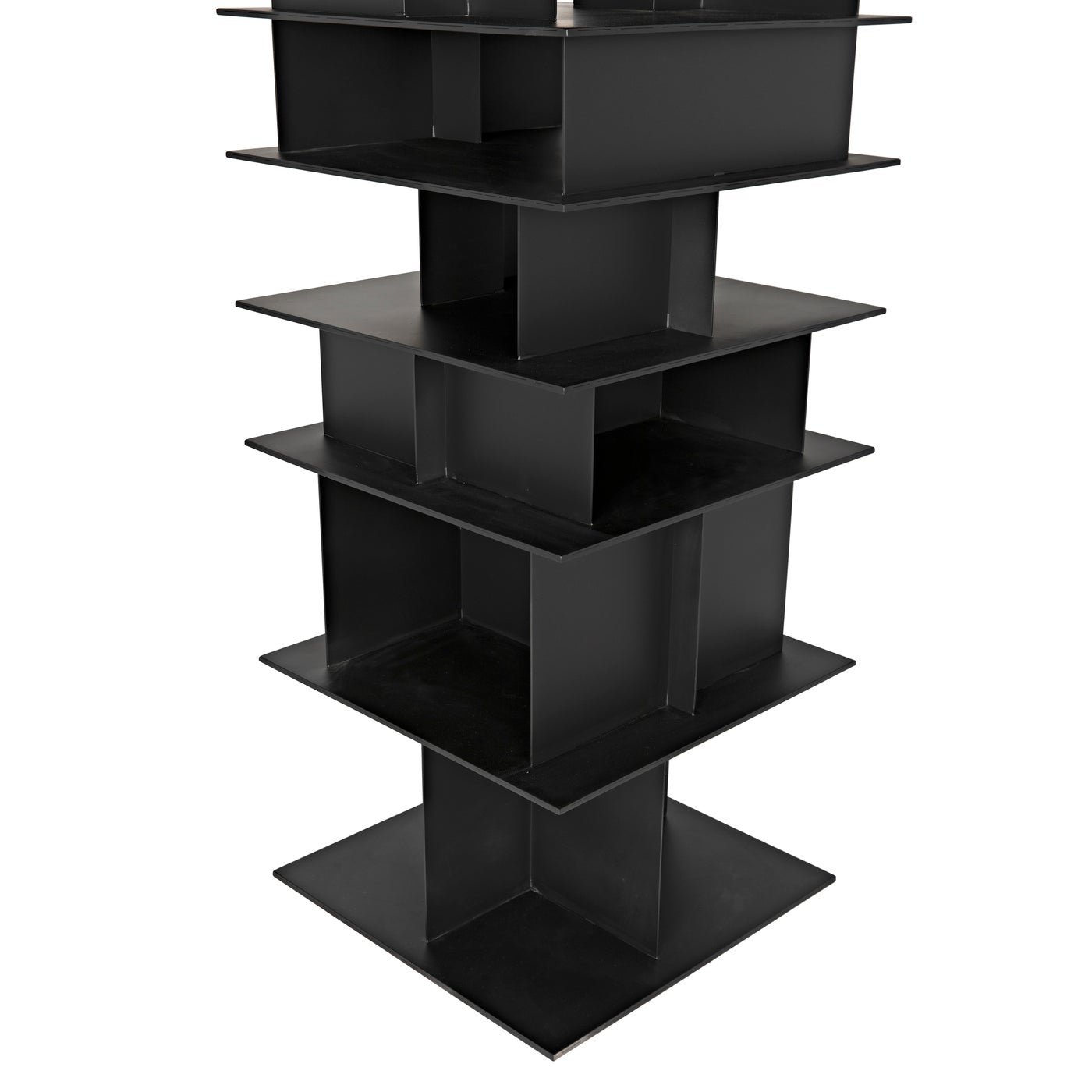 Noir Pisa Shelf, Black Steel