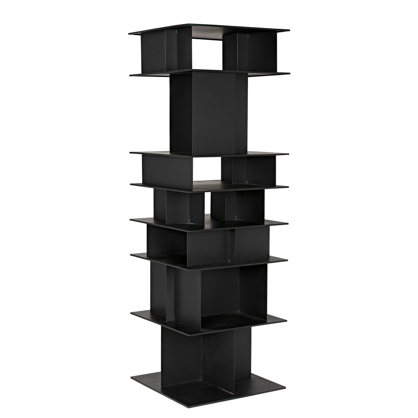 Noir Pisa Shelf, Black Steel