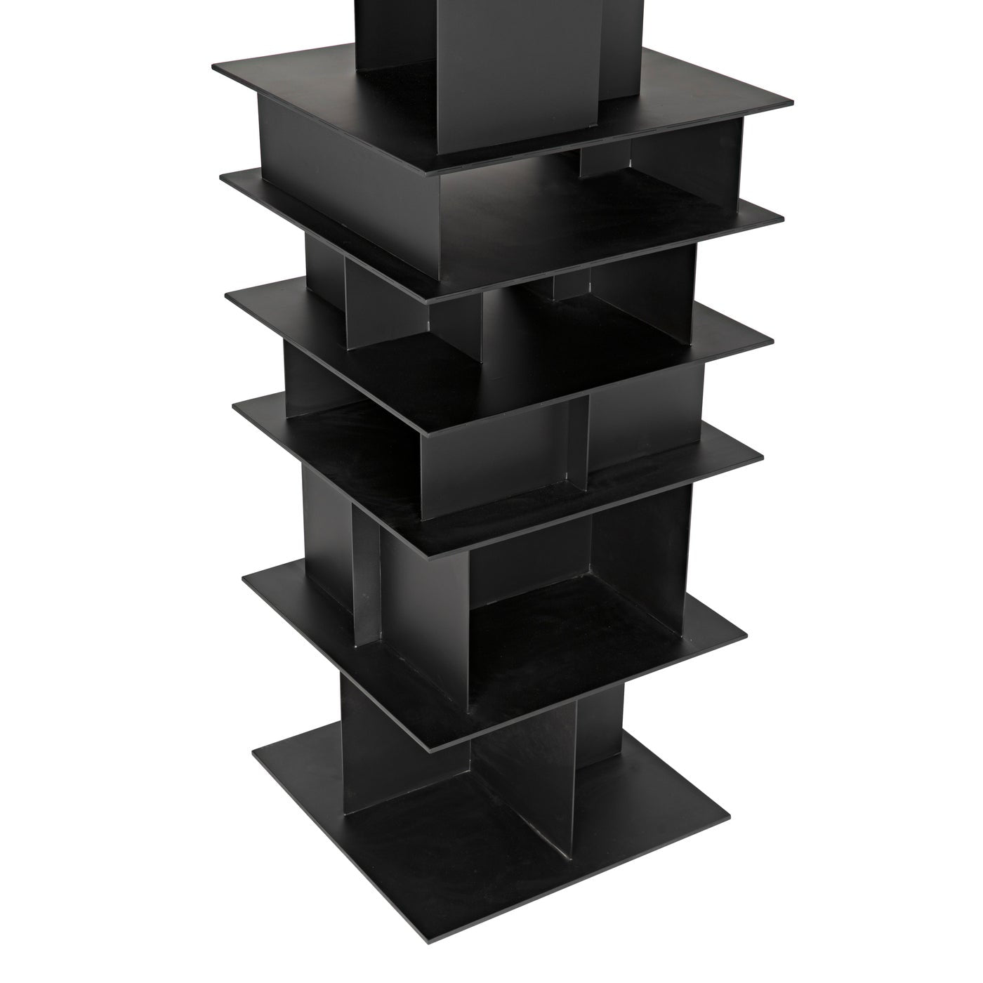 Noir Pisa Shelf, Black Steel