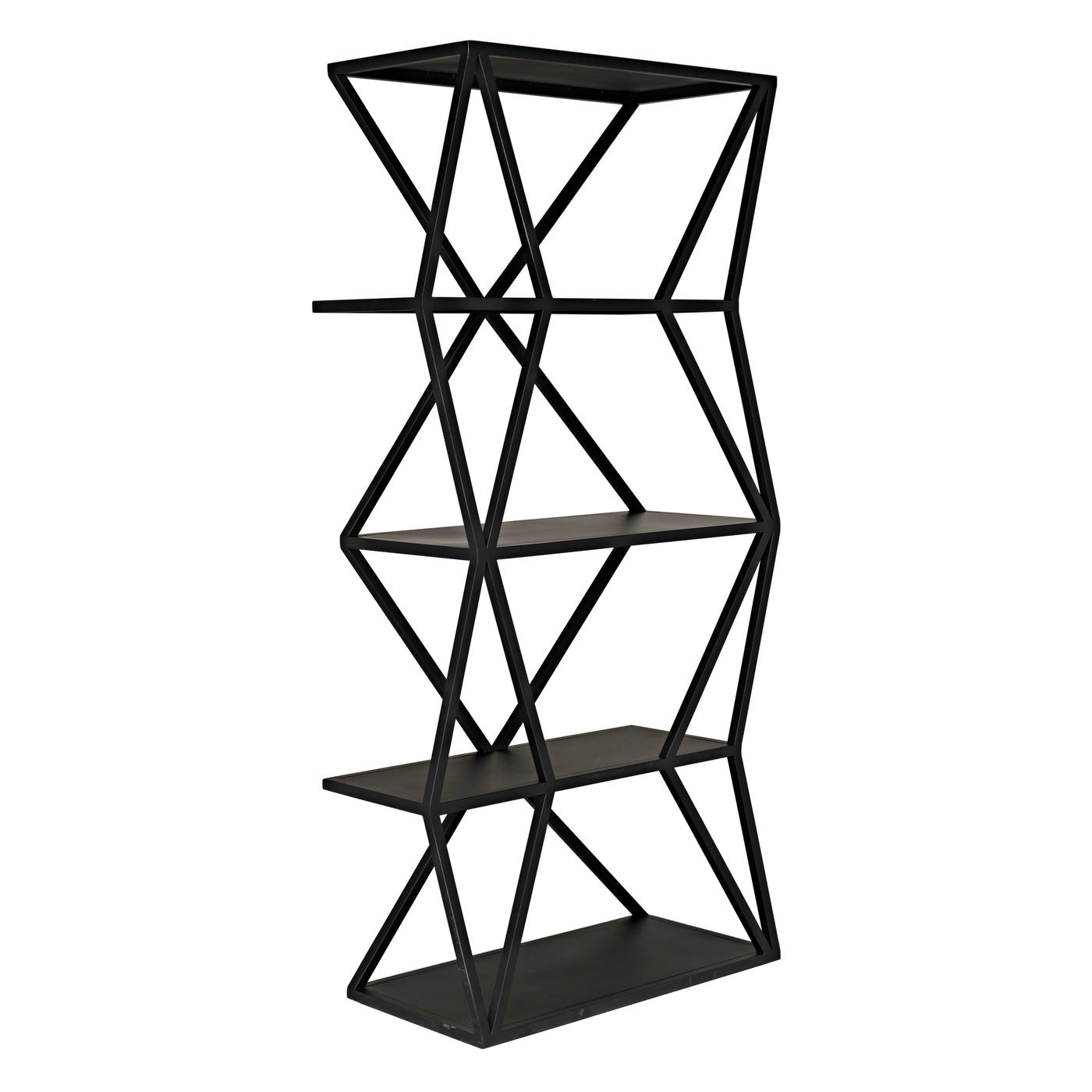 Noir Sutro Shelf, Black Steel
