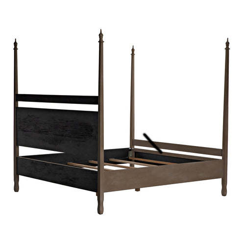 Noir Venice Bed, Eastern King