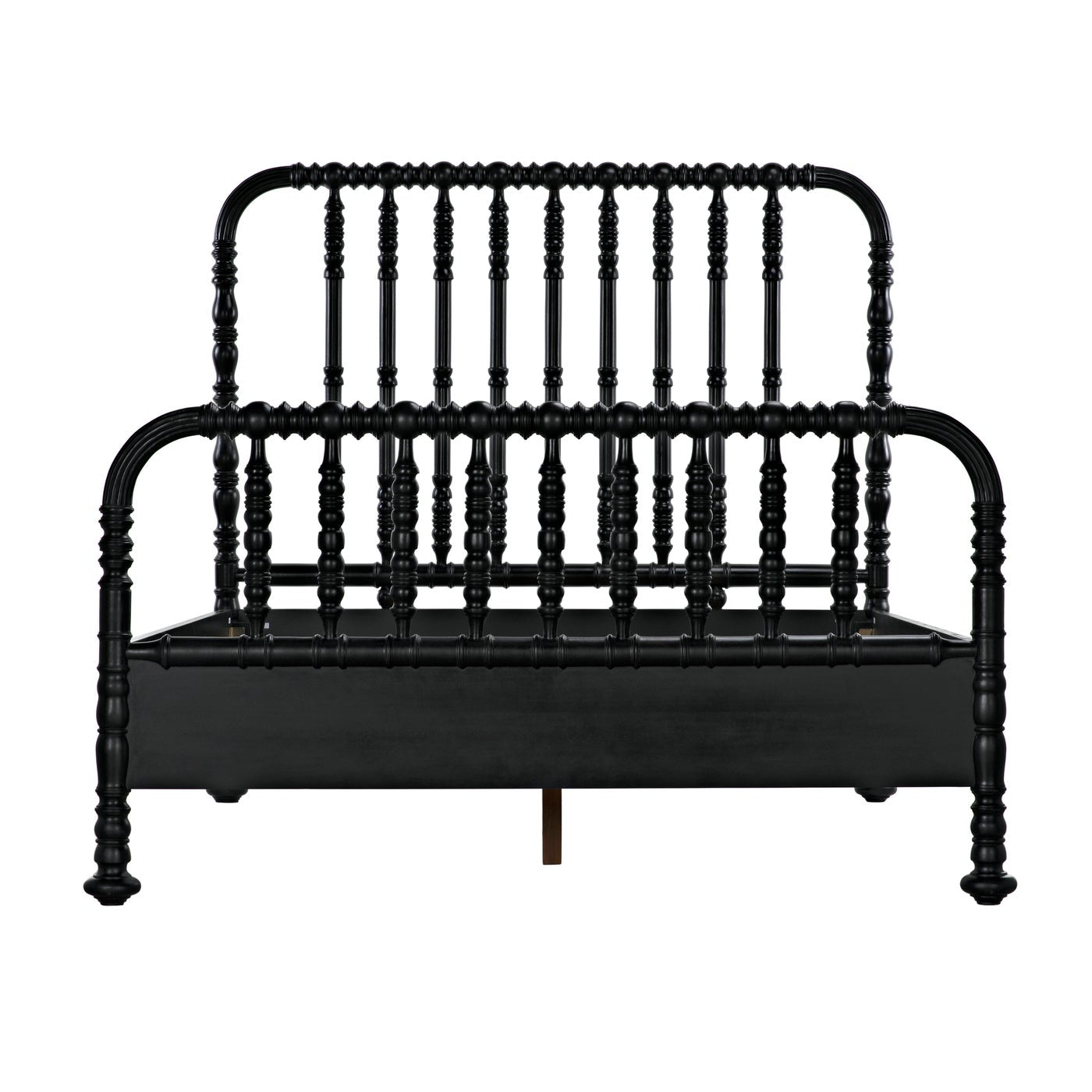 Noir Bachelor Bed, Queen, Hand Rubbed Black
