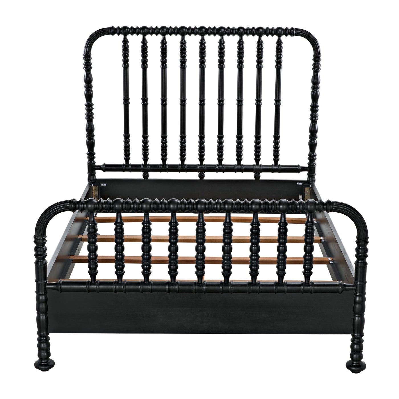 Noir Bachelor Bed, Queen, Hand Rubbed Black