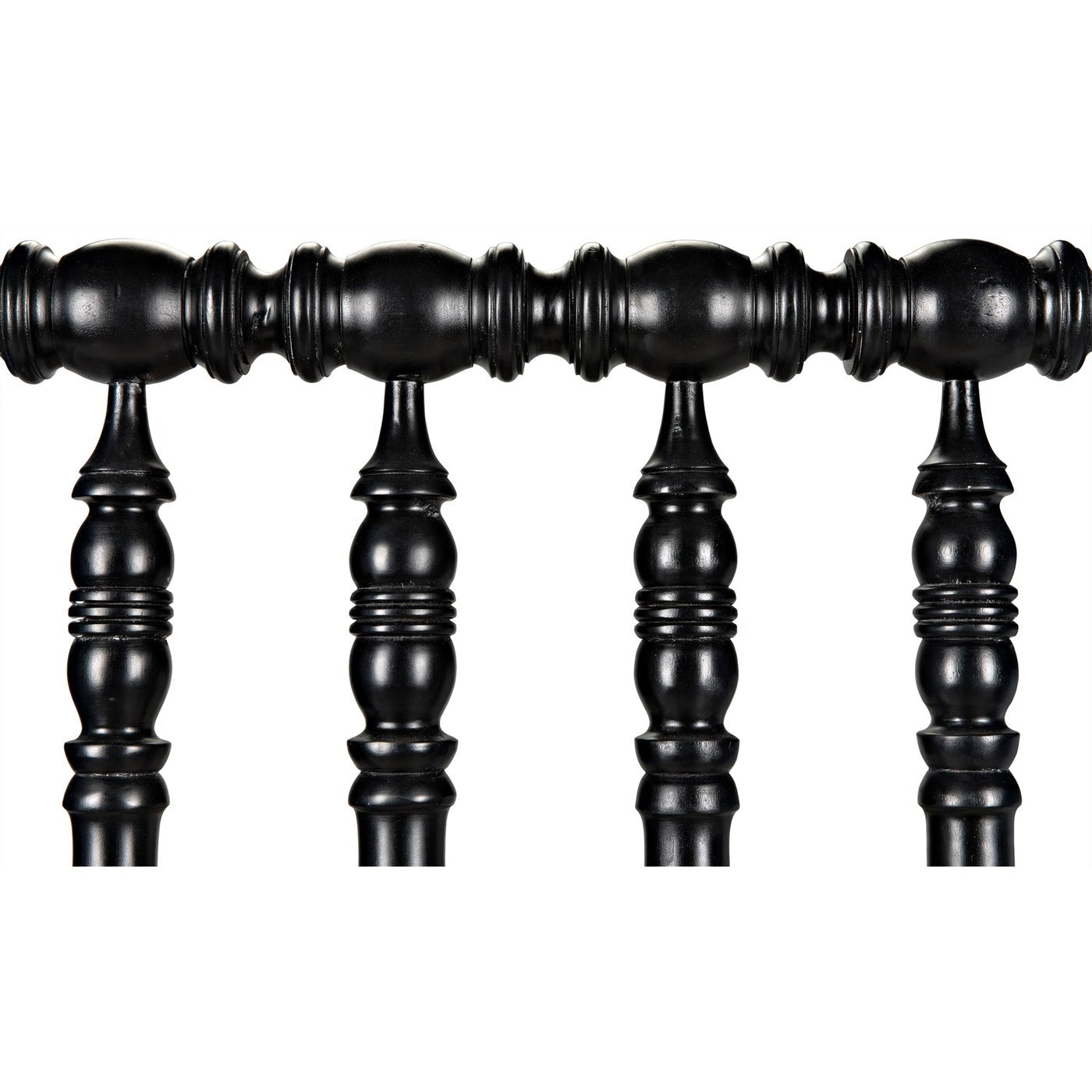 Noir Bachelor Bed, Twin, Hand Rubbed Black