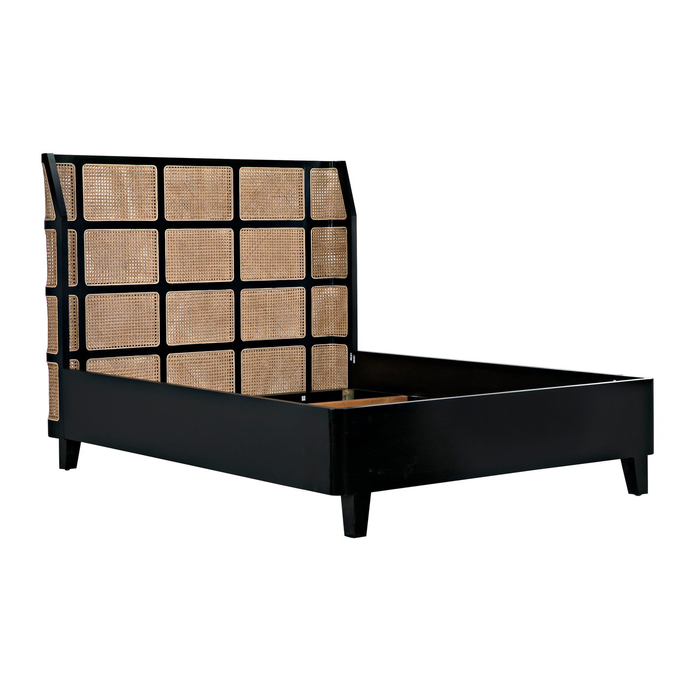 Noir Porto Bed A With Headboard And Frame, Queen