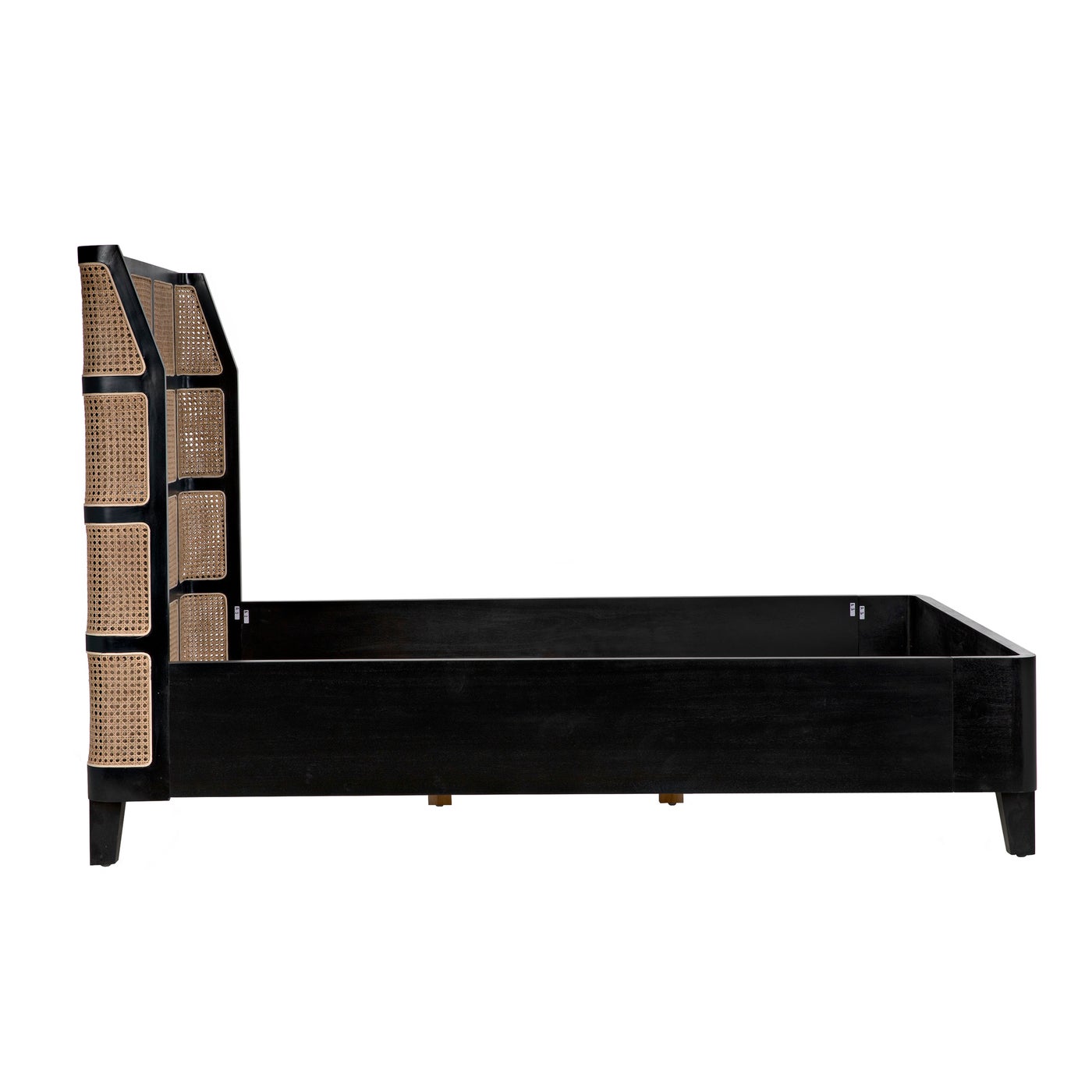 Noir Porto Bed A With Headboard And Frame, Queen
